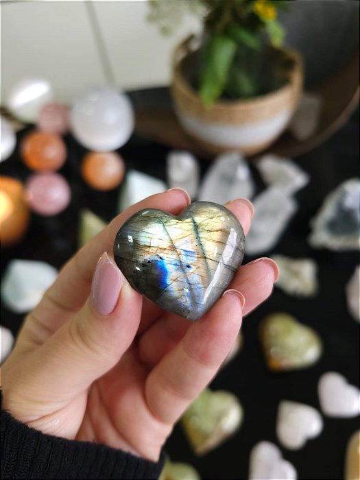 Coração de Labradorita