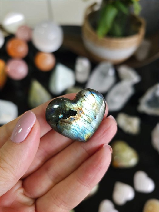 Coração de Labradorita