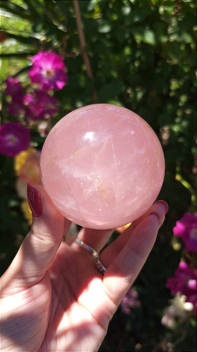Esfera de Quartzo Rosa (extra)