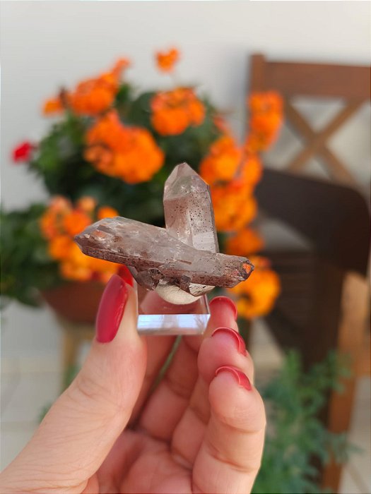 Drusa Autocurada Coberta de Hematita