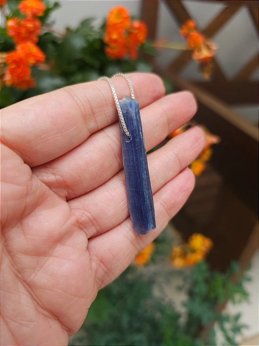 Colar Médio Cianita Azul