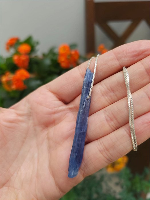 Colar Médio Cianita Azul