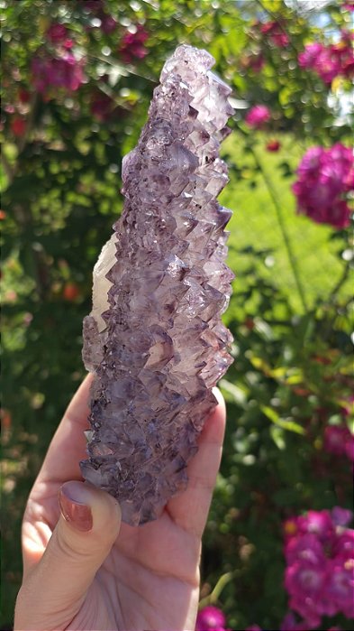 Ametista de Cristalização Dupla com Calcita (extra)