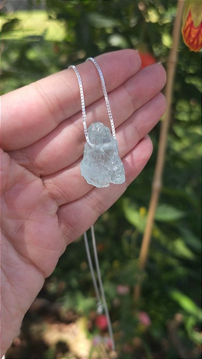 Colar Médio Água Marinha