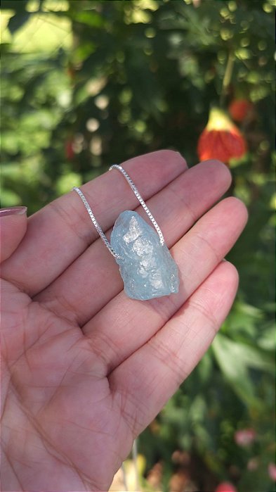 Colar Médio Água Marinha