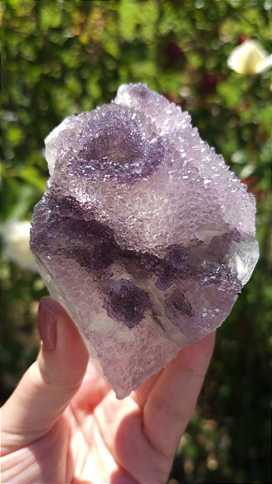 Calcita Coberta de Ametista