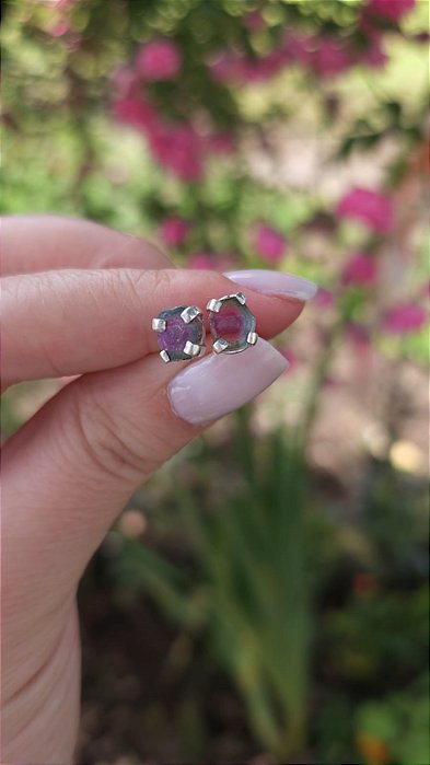 Brincos Turmalina Melancia