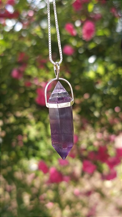 Pingente Fluorita Arco-Íris