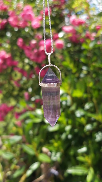 Pingente Fluorita Arco-Íris