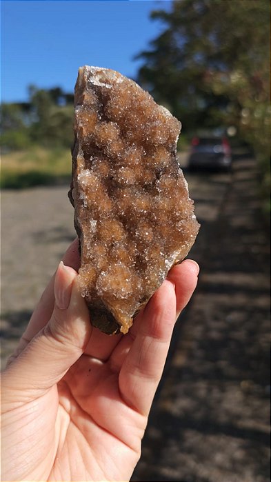 Calcedônia Dourada Sacaroidal