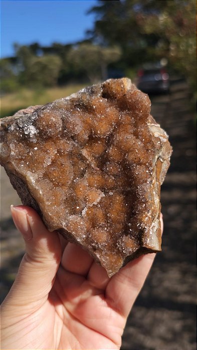 Calcedônia Dourada Sacaroidal