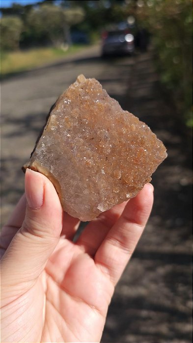 Calcedônia Dourada Sacaroidal