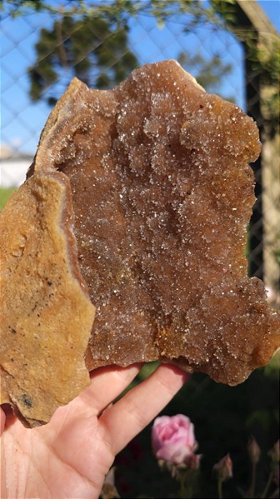 Calcedônia Dourada Sacaroidal