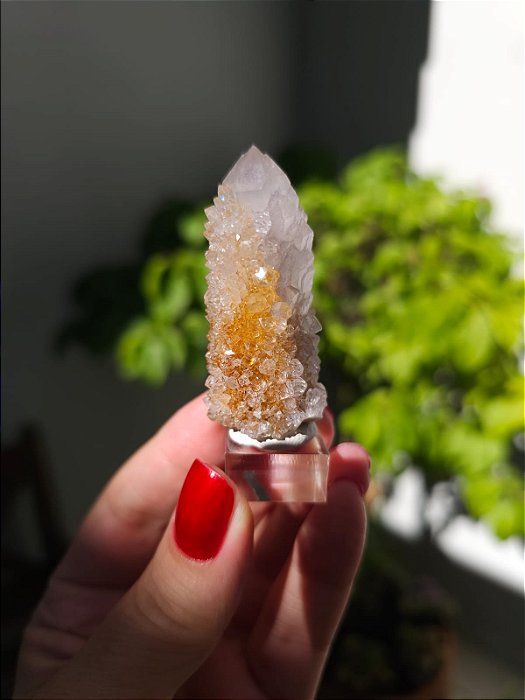 Quartzo Spirit Branco e Dourado