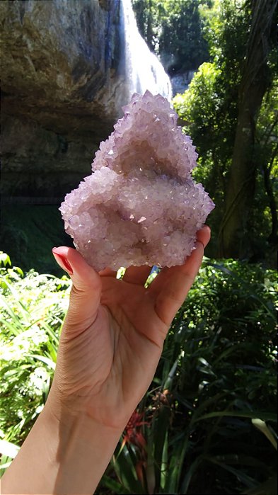 Quartzo Espírito Branco e Violeta