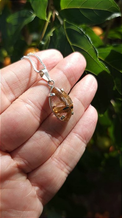 Pingente Quartzo Rutilo Estrela