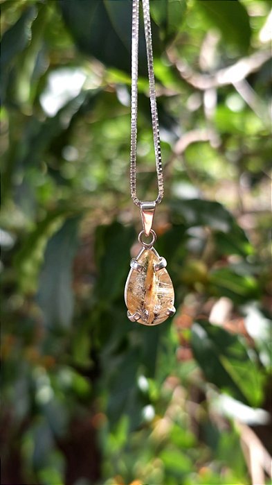 Pingente Quartzo Rutilo Estrela