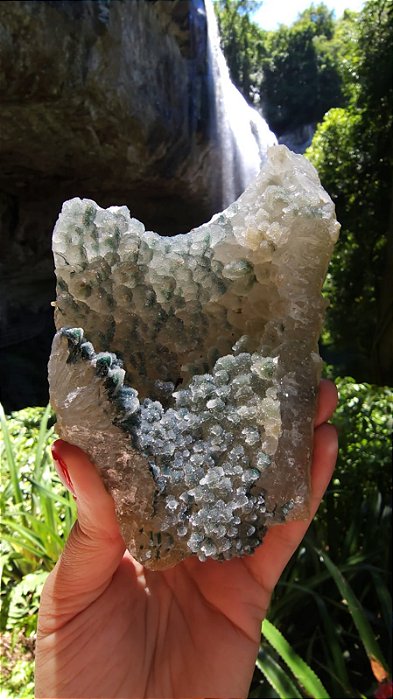 Drusa de Cristal com Sugar Verde