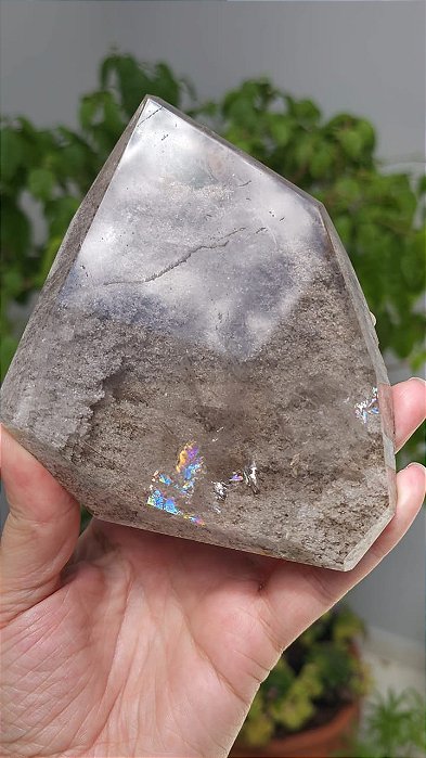 Quartzo Jardim com Arco- Íris