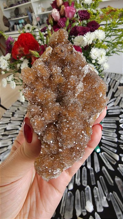 Calcedônia Dourada Sacaroidal