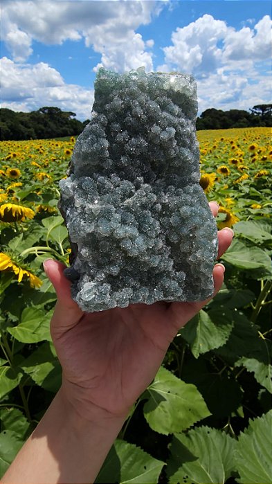 Drusa Sacaroidal Azul Esverdeada