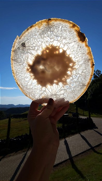 Ágata com Cristal de Quartzo