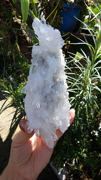 Drusa de Cristal com Pontas Biterminadas