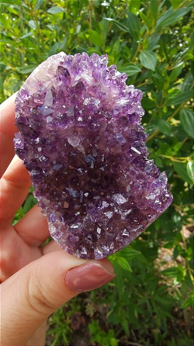 Drusa de Ametista Rosa e Lilás Uruguaia