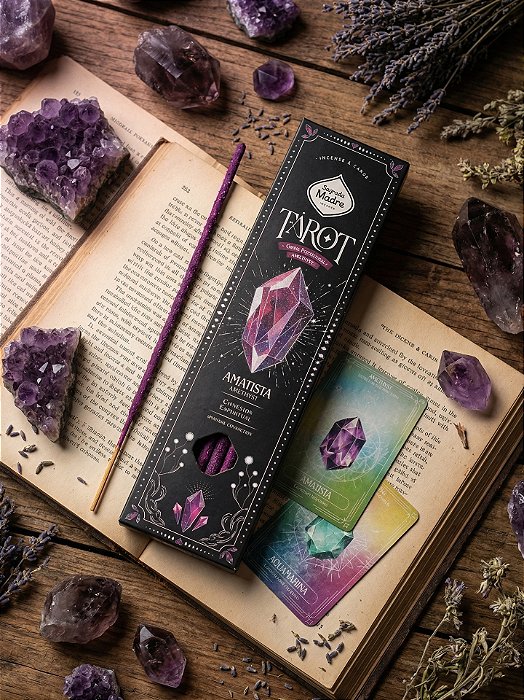 Incenso Tarot Gema Ametista Sagrada Madre
