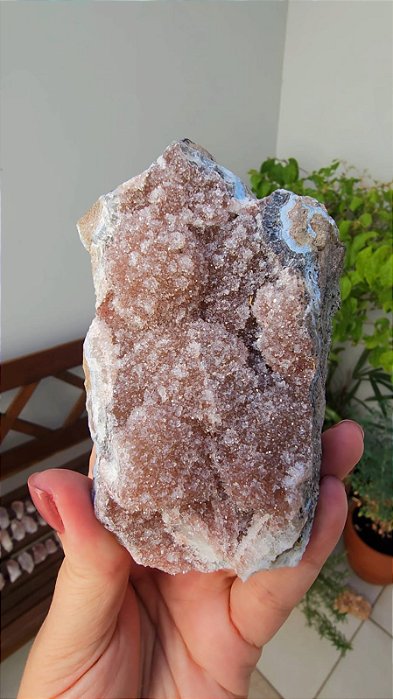 Calcedônia Rosa Sacaroidal