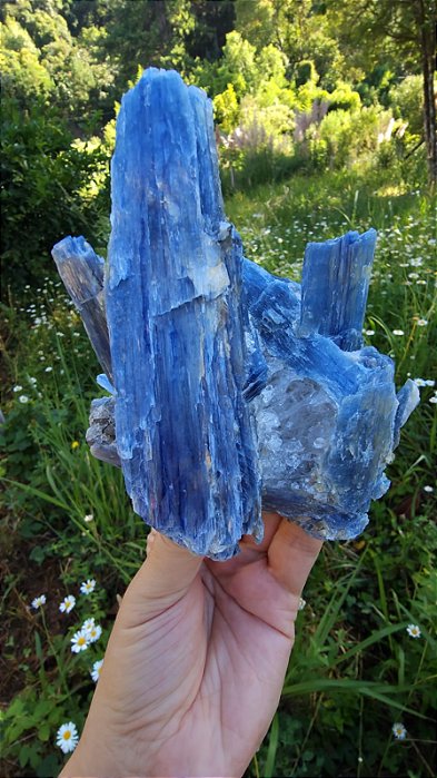 Cianita Azul com Quartzo