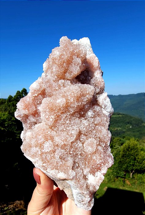 Calcedônia Rosa Sacaroidal