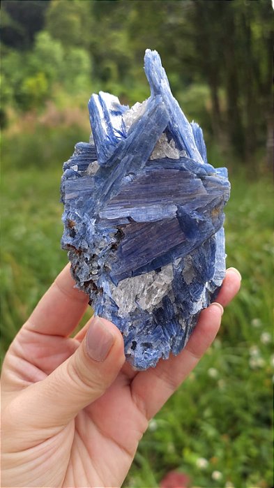 Cianita Azul com Quartzo