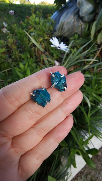 Brincos de Crisocola