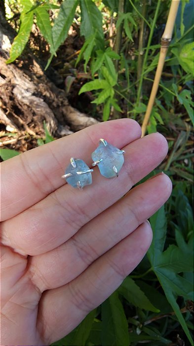 Brinco Topázio Azul