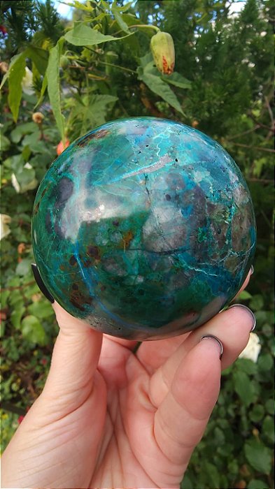 Esfera Crisocola - Turquesa Peruana