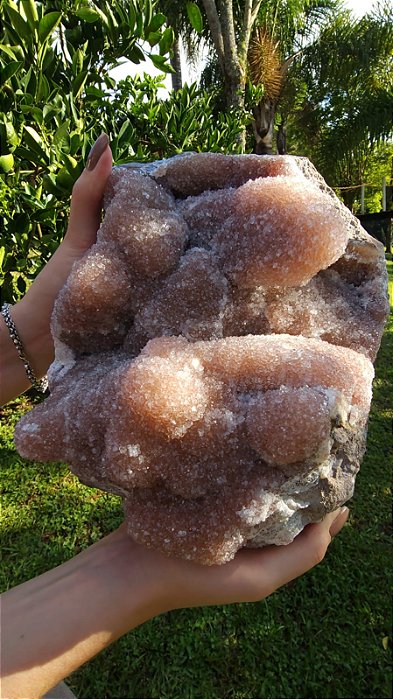 Drusa de Cristal Rosa