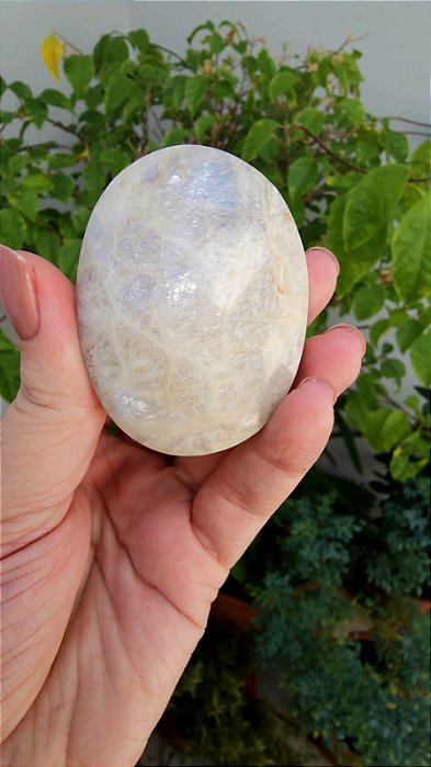 Pedra da Lua Pêssego com Adularescência