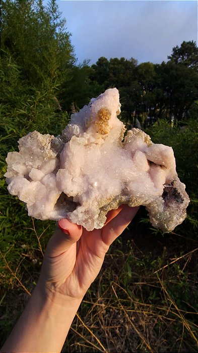 Silicificação de Quartzo pós Calcita Rosa