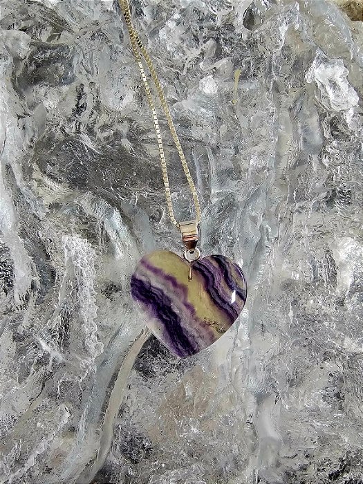 Pingente Fluorita Arco-Íris