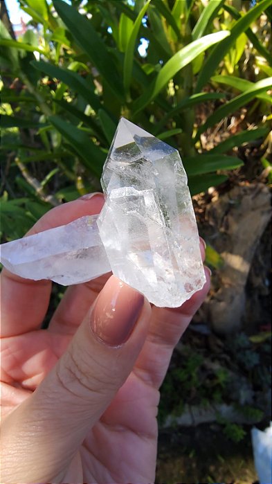 Cristal Elo do Tempo Futuro com Arco-Íris