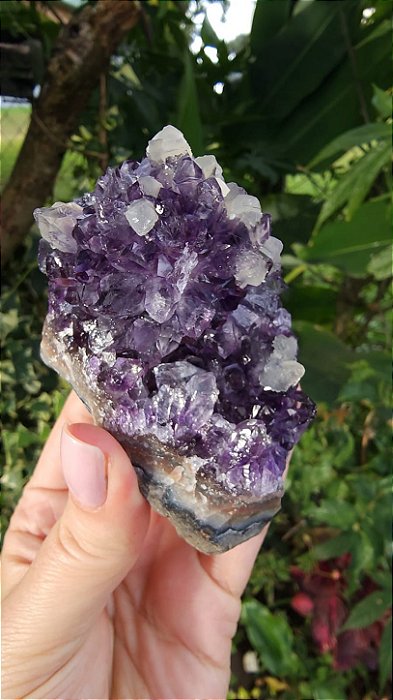 Flor de Ametista com Calcita