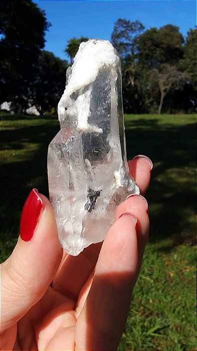 Cristal Interferência com Albita