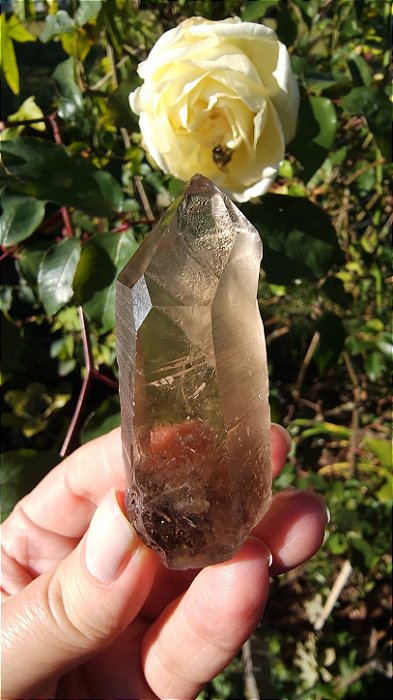 Quartzo com Inclusão de Rutilo de Cobre