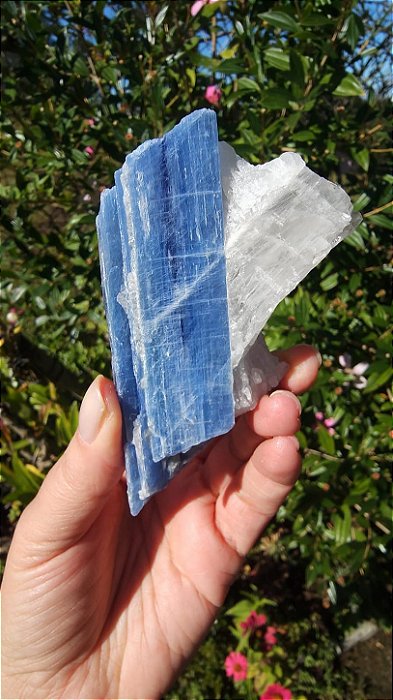 Cianita Azul com Quartzo