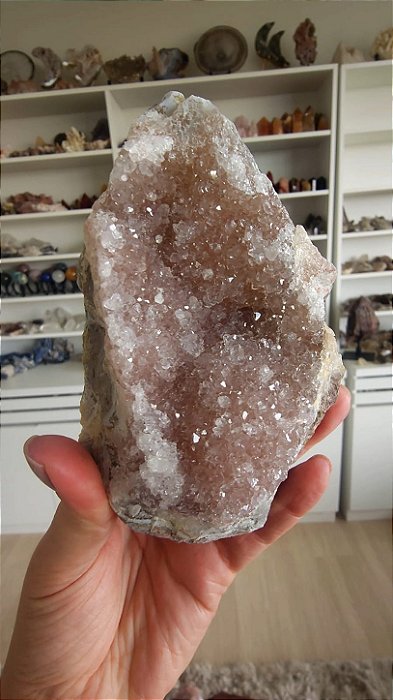 Drusa de Cristal Rosa