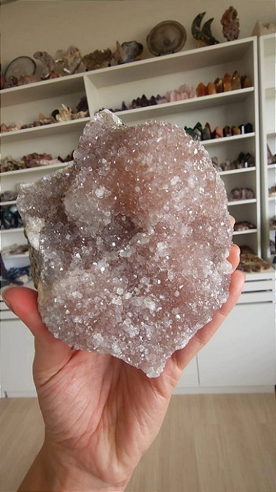 Drusa de Cristal Rosa