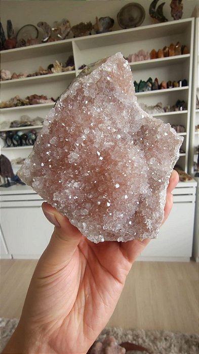 Drusa de Cristal Rosa