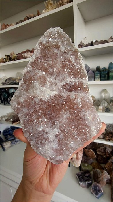 Drusa de Cristal Rosa