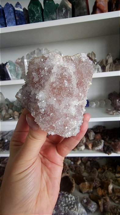 Drusa de Cristal Rosa
